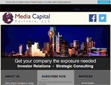 Tablet Screenshot of mediacapitalpartnersllc.com
